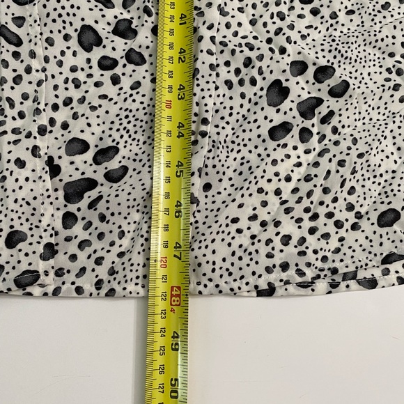Sienna Sky Dress Black White Dot Dress Adjustable Spaghetti Strap Button Front L - Picture 6 of 12